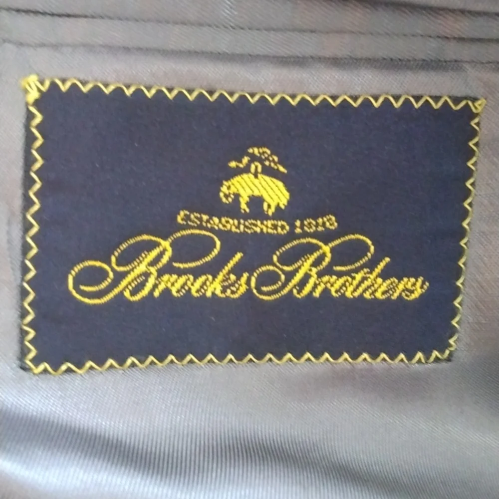 Brooks Brothers Gray Herringbone 3 Roll 2 Sport Coat 41R - Picture 6 of 14